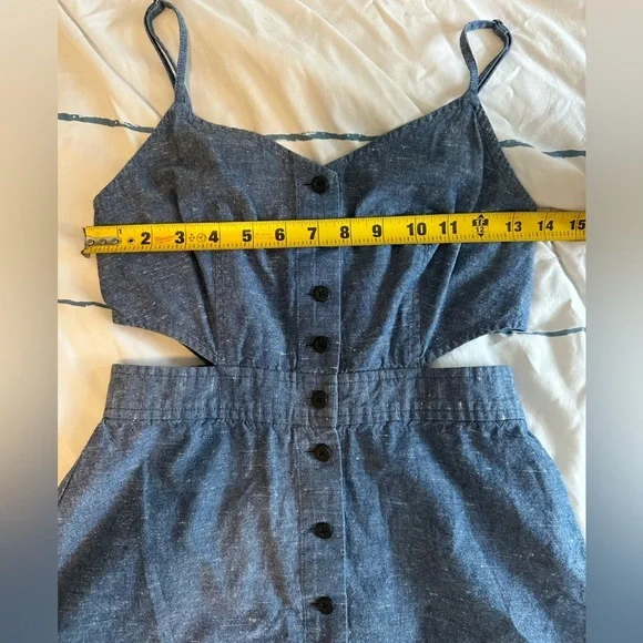 Madewell Chambray Cutout Cami Mini Dress - Picture 8 of 8